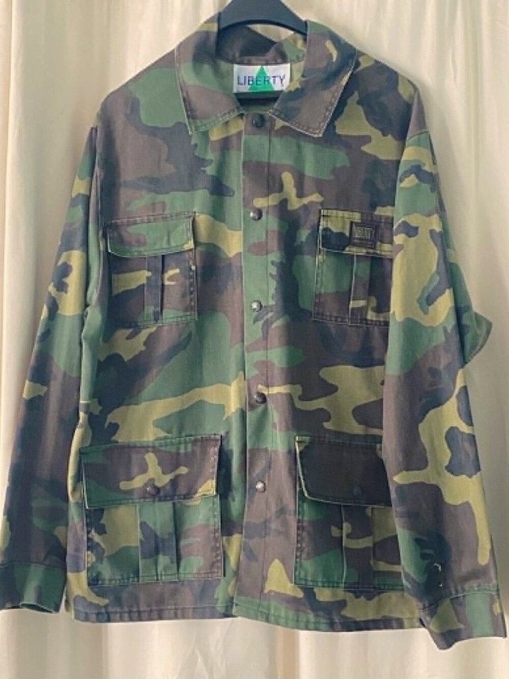 Liberty Rugged Outdoor Gear Woodland Camo Field Jacket XL Made in USA VTG